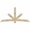 Ekena Millwork Alberta Rough Sawn Timber Gable Bracket, Douglas Fir, 96"W x 48"H x 4"D x 6"F, 12/12 Pitch GBW096X48X0406ALB00RDF - alternate 1